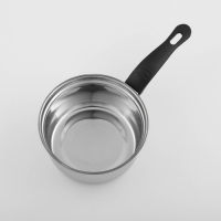 Сотейник из нержавеющей стали Доляна &laquo;Индия&raquo;, 900 мл, d=15,5 см, пластиковая ручка, цвет серебряный