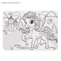 Пазл в рамке &laquo;Страна пони&raquo;, 34 детали + раскраска