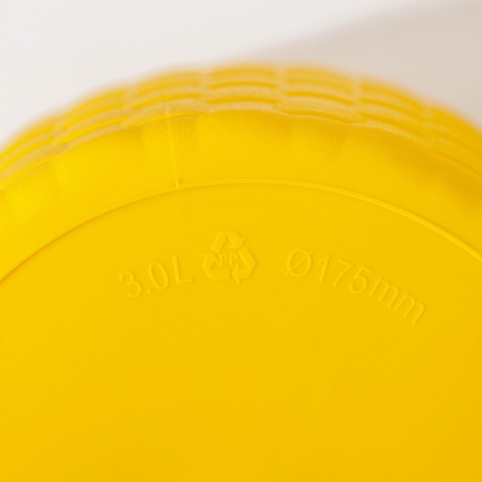 Горшок для цветов с поддоном &laquo;Ротанг&raquo;, 3 л, цвет жёлтый