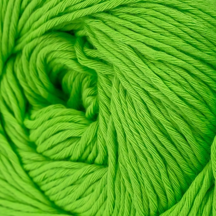Пряжа "Bouquet Unicolor" 100% хлопок 200м/100г (3219 салат яркий)
