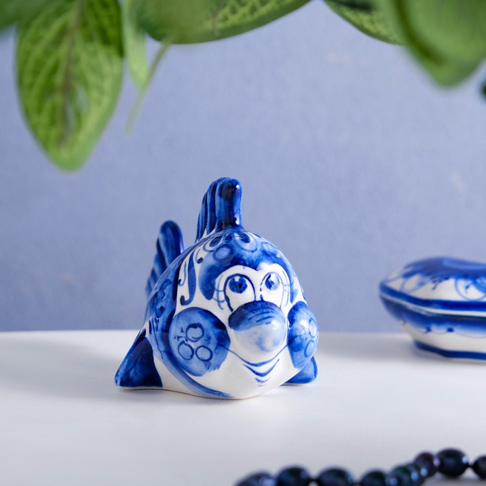 Сувенир &laquo;Рыбка&raquo;, 8 см, гжель