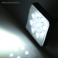 Фара светодиодная Skyway OFF ROAD, квадратная, 12/24 В, 27 Вт, 9 диодов, 110 х 110 мм, ближний свет Фара светодиодная Skyway OFF ROAD, квадратная, 12/24 В, 27 Вт, 9 диодов, 110 х 110 мм, ближний свет