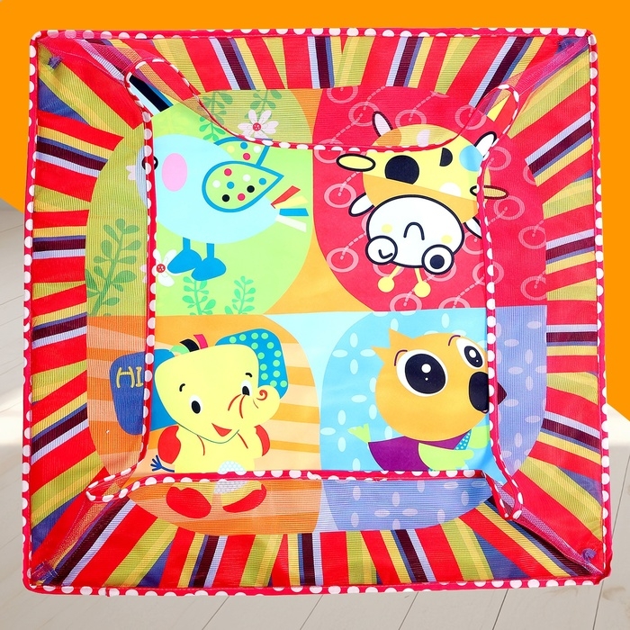 Развивающий коврик с бортиками &laquo;Счастливый малыш&raquo;, 18 шариков в комплекте