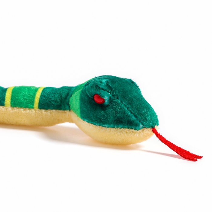 Мягкая игрушка «Змея», в полоску, 39 см, цвет зелёный Мягкая игрушка «Змея», в полоску, 39 см, цвет зелёный