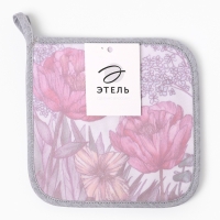 Набор прихваток Этель Рoppy fields 2 шт, 19х19 саржа,100% х/л,ватин 250г/м2