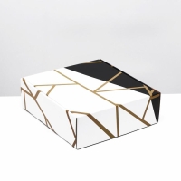 Подарочная коробка "Линии", 28,5 х 9,5 х 29,5 см