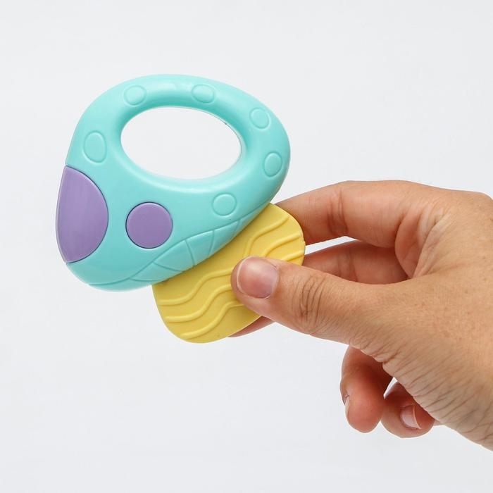 Погремушка с прорезывателем «Овощной МИКС, Крошка Я: Грибочек», цвет МИКС, Крошка Я Погремушка с прорезывателем «Овощной МИКС, Крошка Я: Грибочек», цвет МИКС, Крошка Я