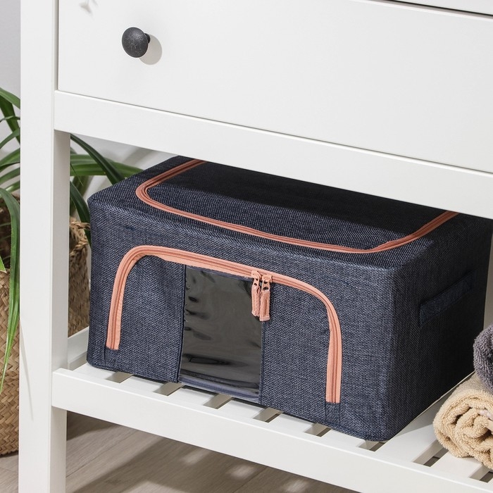 Кофр для хранения вещей &laquo;Моне&raquo;, 39&times;29&times;20 см, цвет синий