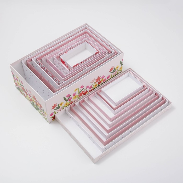 Набор коробок 10 в 1, упаковка подарочная, &laquo;LOVE&raquo;, 12 х 7 х 4 - 32.5 х 20 х 12.5 см