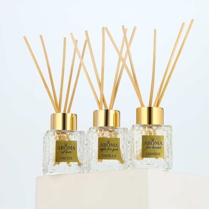 Диффузор ароматический палочки, ароматизатор для дома &laquo;Аромадиффузор: For home&raquo;, аромат фруктовый, 50 мл.