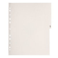 Набор разделителей листов А4+ Office-2000, цифровой 1-10, цветные, пластик 140 мкм