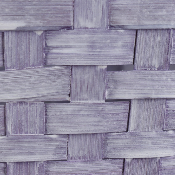 Набор корзин, 19х7,5х9,5/31 см, 22х9х11/34 см, 24х9х11,5/35 см, 3 шт, фиолетовые, бамбук