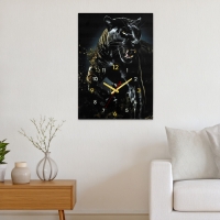 Часы-картина настенные интерьерные "Чёрная пантера в движении", бесшумные, 50 х 70 см Часы-картина настенные интерьерные "Чёрная пантера в движении", бесшумные, 50 х 70 см
