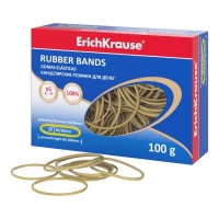 Банковская резинка, 100 г, ErichKrause, диаметр 40/60 мм, длина 60/100 мм, 100% каучук, в коробке-деспенсере, натуральный цвет Банковская резинка, 100 г, ErichKrause, диаметр 40/60 мм, длина 60/100 мм, 100% каучук, в коробке-деспенсере, натуральный цвет