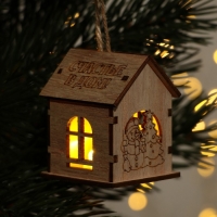 Интерьерное украшение новогоднее &laquo;Новый год: Счастье в дом&raquo;, 6 х 4,5 см