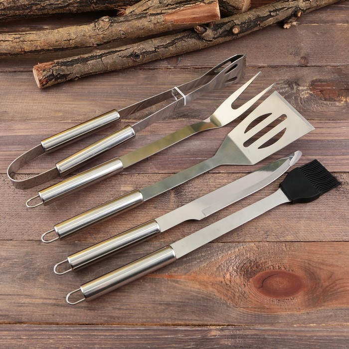 Набор для барбекю &laquo;Настоящий гриль-мастер&raquo;, 5 предметов
