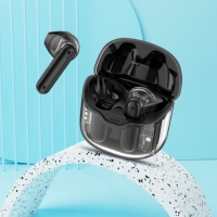 Наушники беспроводные K20, TWS, вкладыши, BT 5.0, 35/260 мАч, прозрачные, чёрные Наушники беспроводные K20, TWS, вкладыши, BT 5.0, 35/260 мАч, прозрачные, чёрные