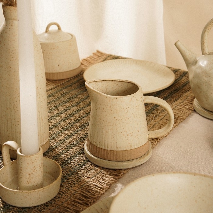 Молочник керамический SL Home &laquo;Виенто&raquo;, 350 мл, 12,5&times;9 см, цвет бежевый