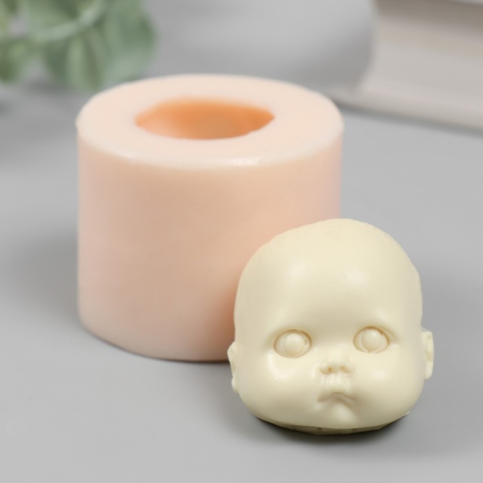 Молд силикон Молд силикон "Голова младенца" №17 3,5х4х3,5 см