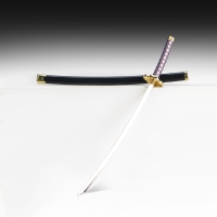 Сувенирное оружие мини "Катана Зеницу", 24 см, чёрная с сиреневым Сувенирное оружие мини "Катана Зеницу", 24 см, чёрная с сиреневым