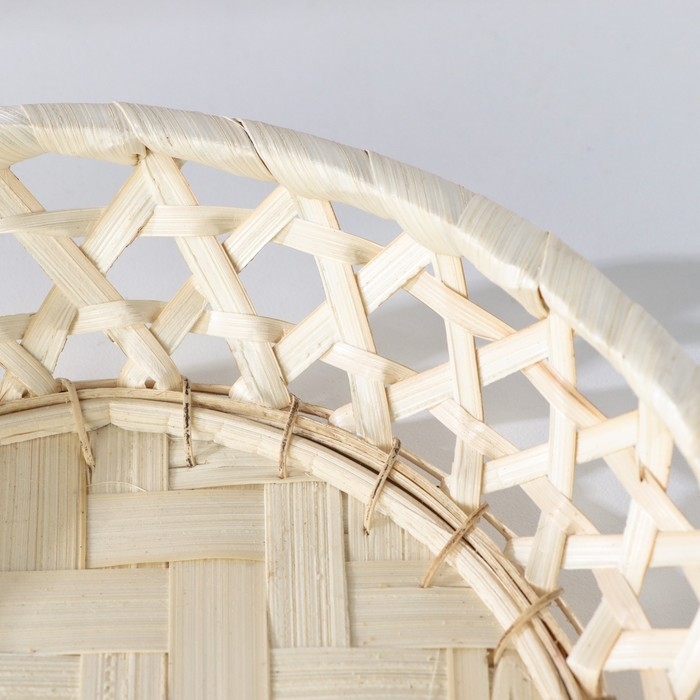 Сухарница плетеная, 20х5,5 см, бамбук Сухарница плетеная, 20х5,5 см, бамбук