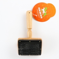 Щётка - пуходёрка деревянная "Премиум" с каплями, основание 80 х 60 мм Щётка - пуходёрка деревянная "Премиум" с каплями, основание 80 х 60 мм