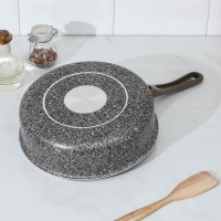 Сотейник Onyx, d=24 см, стеклянная крышка, съёмная ручка, антипригарное покрытие, цвет серый Сотейник Onyx, d=24 см, стеклянная крышка, съёмная ручка, антипригарное покрытие, цвет серый