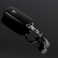 Брелок для ключей Cartage, поршень, металл, черный Брелок для ключей Cartage, поршень, металл, черный