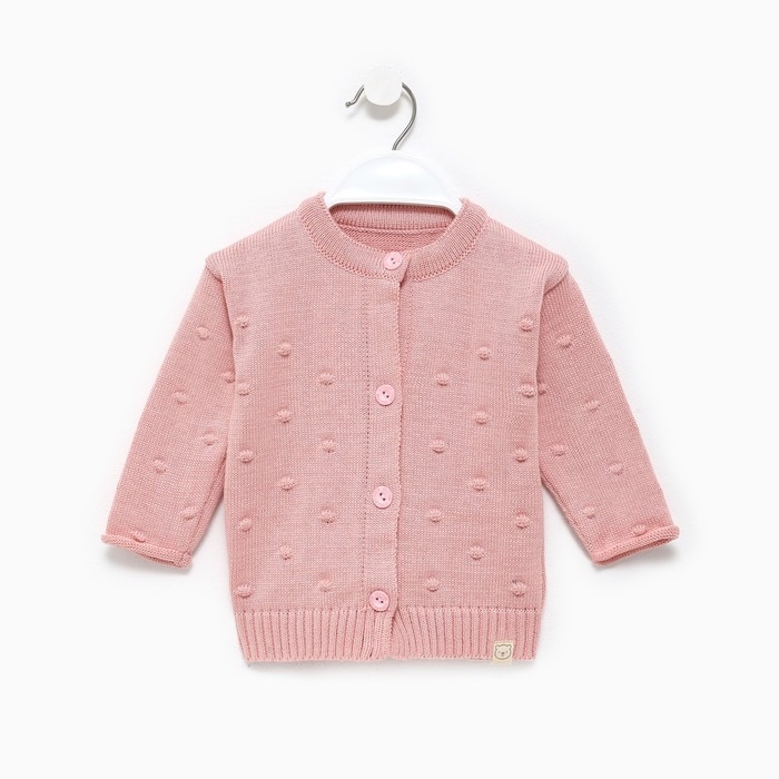 Кардиган вязаный Крошка Я, рост 86-92 см, цвет розовый Кардиган вязаный Крошка Я, рост 86-92 см, цвет розовый