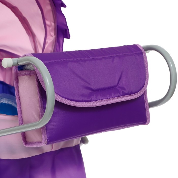 Коляска кукольная №11, цвет сиреневый Коляска кукольная №11, цвет сиреневый