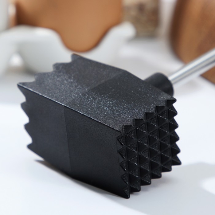 Молоток для мяса Доляна Digma, 26,5 см, цвет чёрный Молоток для мяса Доляна Digma, 26,5 см, цвет чёрный