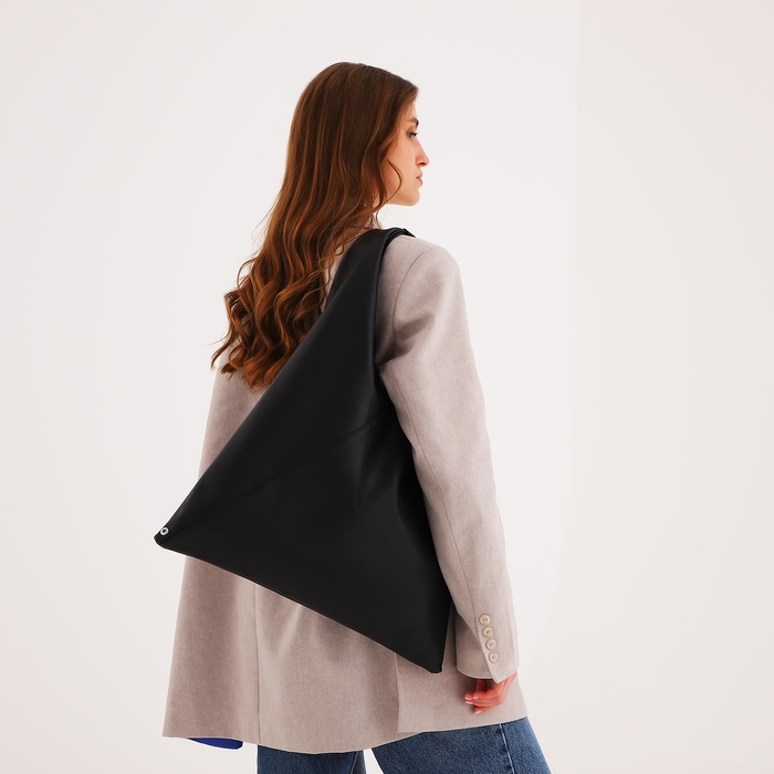 Сумка женская шопер на магните, цвет чёрный Сумка женская шопер на магните, цвет чёрный