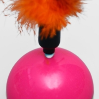 Игрушка-неваляшка для кошек с перьями, микс цветов Игрушка-неваляшка для кошек с перьями, микс цветов