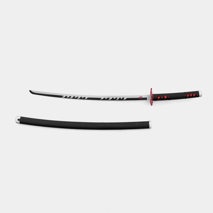 Сувенирное оружие Сувенирное оружие "Катана Кеджу" 100 см, клинок 65 см, чёрная, огненная гарда