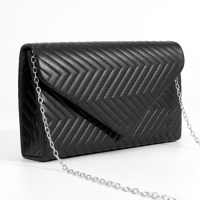 Сумка-клатч на клапане, цвет чёрный Сумка-клатч на клапане, цвет чёрный