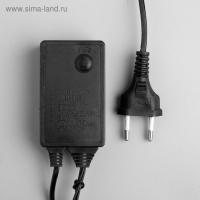 Гирлянда &laquo;Водопад&raquo; 2 &times; 6 м, IP44, УМС, тёмная нить, 1500 LED, свечение белое, 8 режимов, 220 В