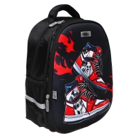 Рюкзак каркасный Calligrata "Кроссовки", 39х30х14 см, для мальчика Рюкзак каркасный Calligrata "Кроссовки", 39х30х14 см, для мальчика