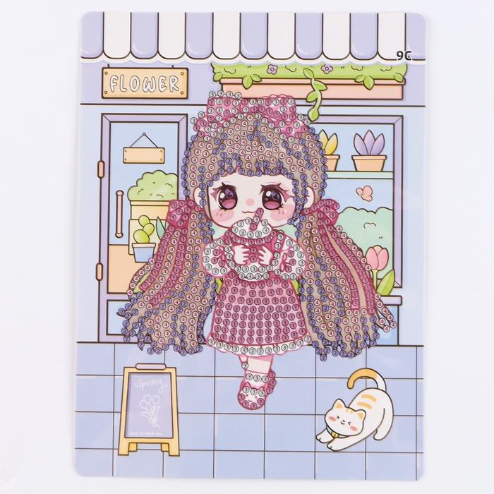 Алмазная вышивка &laquo;Сакура&raquo;, 13,7 &times; 18,3 см, картон, с частичным заполнением