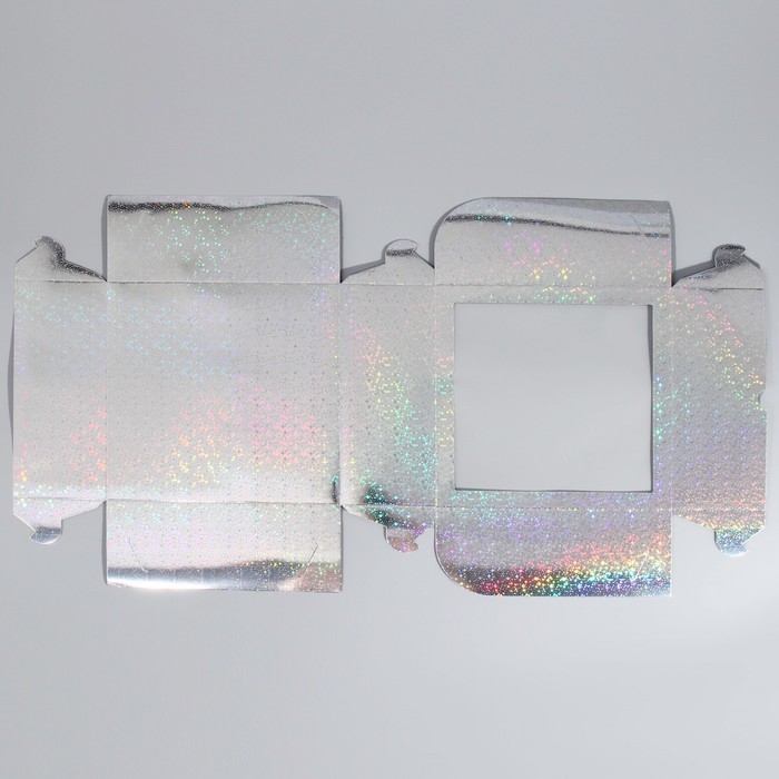 Коробка для капкейков, кондитерская упаковка с окном, 9 ячеек &laquo;Звёздочки&raquo;, 25 х 25 х 10 см