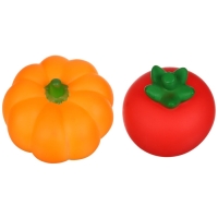 Набор резиновых игрушек для ванны &laquo;Овощи-Фрукты&raquo;, с пищалкой, 6 шт, виды МИКС, Крошка Я