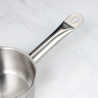 Ковш без крышки «Общепит», 1 л, d=14 см, h=7 см, металлическая ручка, с теплораспределительным слоем, индукция Ковш без крышки «Общепит», 1 л, d=14 см, h=7 см, металлическая ручка, с теплораспределительным слоем, индукция