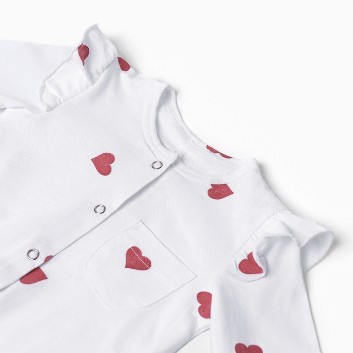 Комбинезон детский MINAKU, цвет молочный, рост 74-80 см