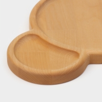 Менажница Adelica «Микки», 3 секции, 25×23×1,8 см, пропитана минеральным маслом, в подарочной коробке, берёза Менажница Adelica «Микки», 3 секции, 25×23×1,8 см, пропитана минеральным маслом, в подарочной коробке, берёза