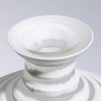 Ваза для цветов &laquo;Аркадия&raquo; из стекла, белая 23 х 21 х 21 см