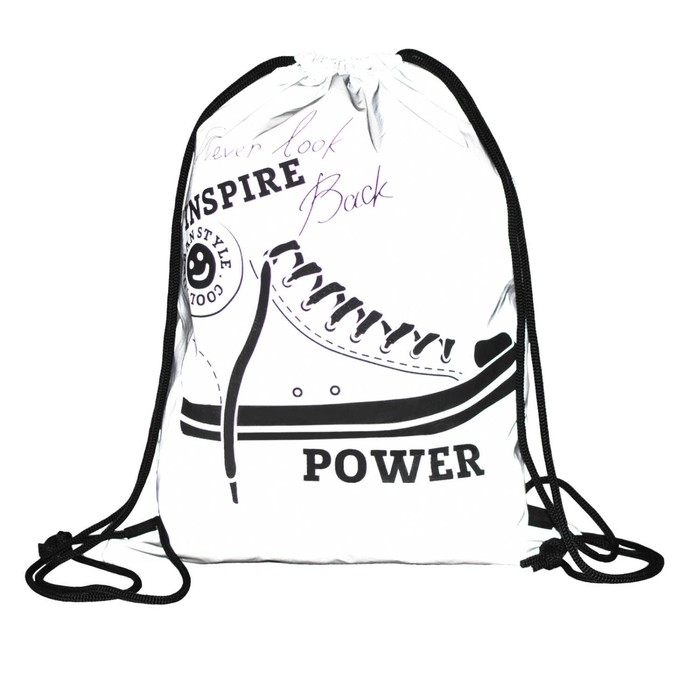 Мешок для обуви 460 х 340 мм, шелкография, светоотражающие элементы, Феникс Мешок для обуви 460 х 340 мм, шелкография, светоотражающие элементы, Феникс "Кеды"