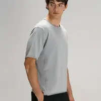 Футболка оверсайз унисекс Vozduh, светло-серая, размер XS/S Футболка оверсайз унисекс Vozduh, светло-серая, размер XS/S