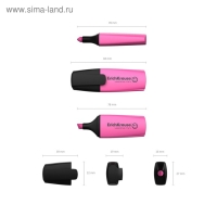 Маркер текстовыделитель ErichKrause Visioline Mini, 0.6-5.2 мм, флуоресцентные чернила на водной основе, розовый Маркер текстовыделитель ErichKrause Visioline Mini, 0.6-5.2 мм, флуоресцентные чернила на водной основе, розовый