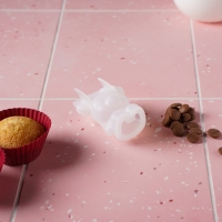 Молд новогодний «Оленёнок», силикон, 6×3×6 см, прозрачный Молд новогодний «Оленёнок», силикон, 6×3×6 см, прозрачный