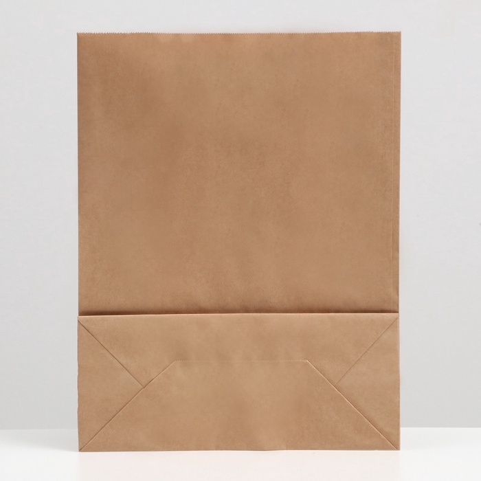 Пакет крафт без печати, плоская ручка 35 х 15 х 45 см, набор 3 шт Пакет крафт без печати, плоская ручка 35 х 15 х 45 см, набор 3 шт