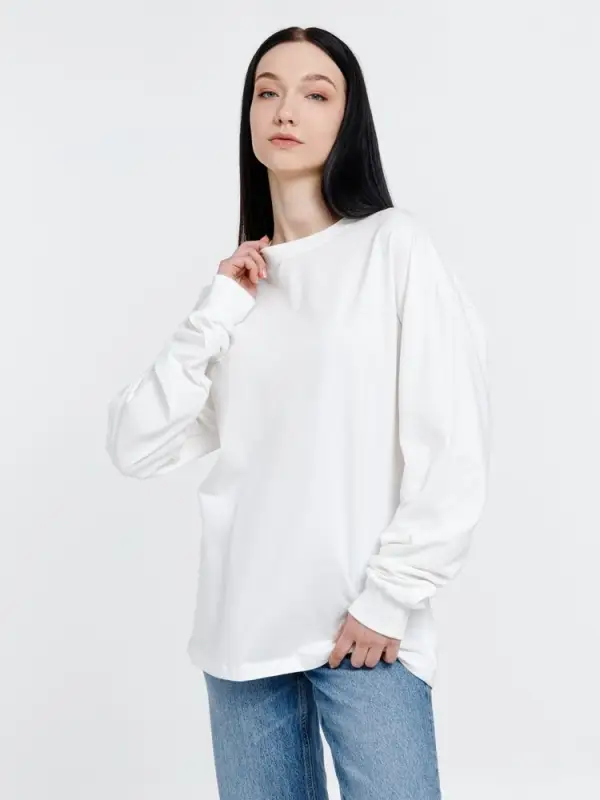 Футболка оверсайз унисекс Сity Sapiens, молочно-белая, размер S